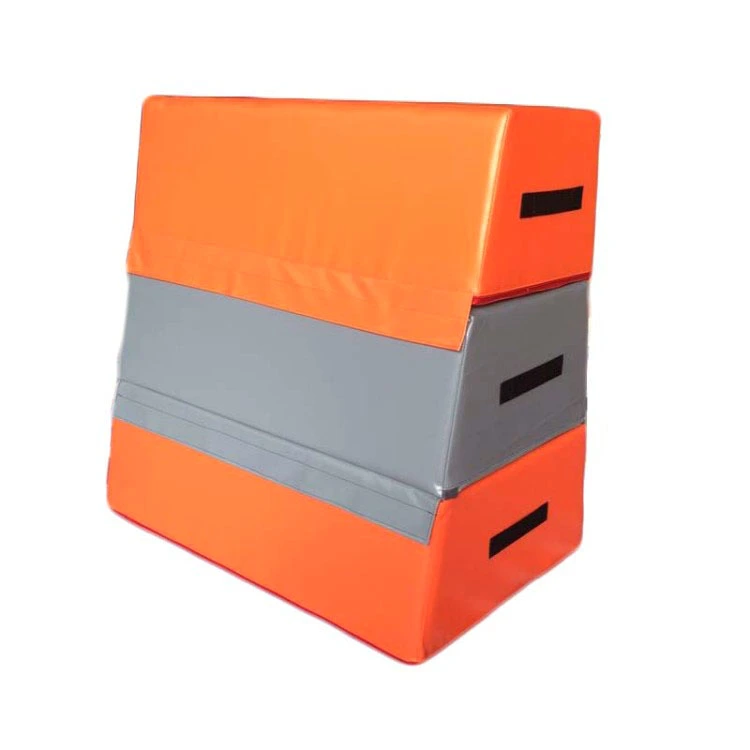 กล่องกระโดดสี่เหลี่ยมด้านบนแบบนุ่มสามส่วน